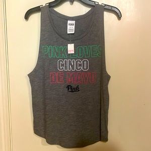 🔥VS Pink Cinco de Mayo tank top sz XS NWT